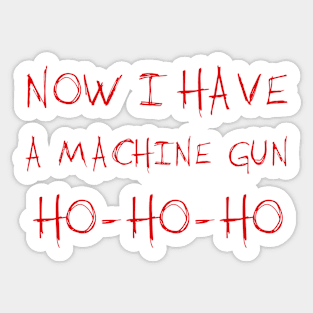 Christmas Machine Gun Sticker